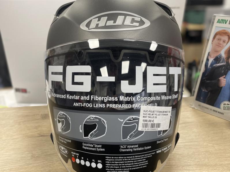 HJC-FGJET TITANIUM MAT XS