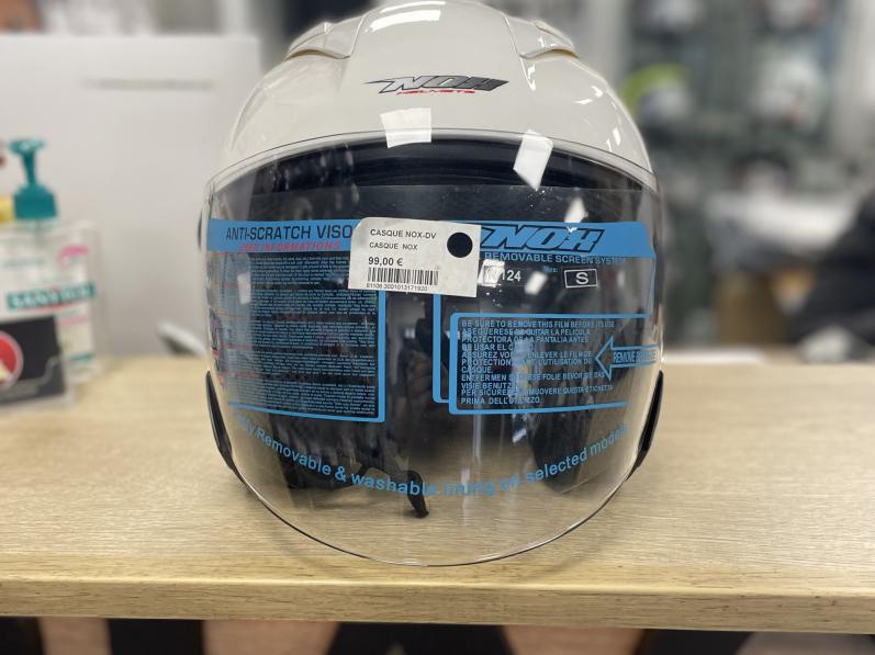 CASQUE NOX-DV BLANC BRILLANT XS